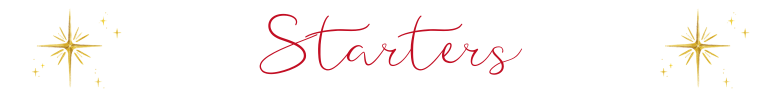 Please enter the TOTAL NUMBER of each starter your party requires.