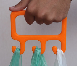 10) Shopping Bag Handle - A simple gadget to help carry multiple shopping bags at once.